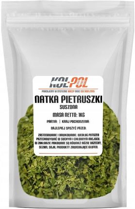 Kol-Pol Natka Pietruszki 1kg Suszona nać liście aromat