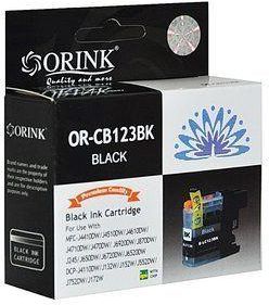 ORINK TUSZ LC123BK DO DRUKAREK BROTHER MFC J4410DW / DCP J4110DW   BLACK   15ML. (CBLC123XLBKOR)