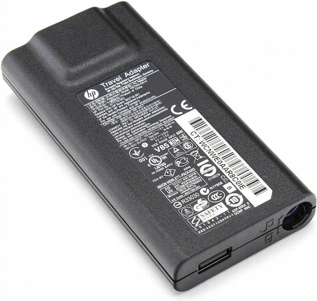 Zasilacz do laptopa HP ZASILACZ TRAVEL ADAPTER HSTNN-DA14 65W