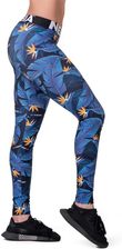 Legginsy damskie Nebbia Mid Waist Ocean Power 566, Ocean Blue, S