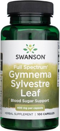 Swanson Gymnema Sylvestre wspiera metabolizm hamuje apetyt 100 kaps