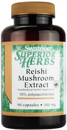 Kapsułki Swanson Reishi Mushroom extract 500mg 10% polisacharydów 90 szt.