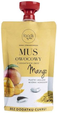 Foods by Ann - Mus Mango & Płatki jaglane & Wiórki kokosowe 100g