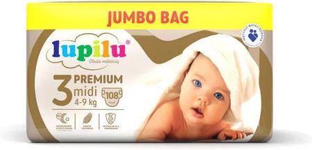 Lupilu Pieluchy Premium 3 Midi 4-9kg 108szt.