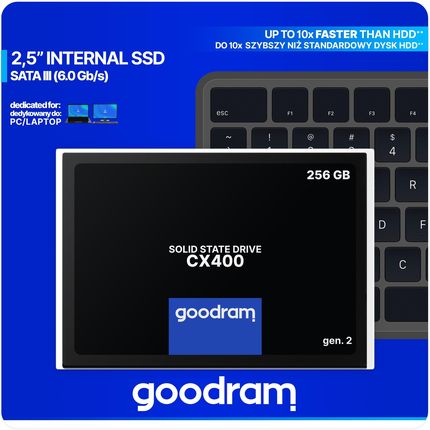 Dysk SSD Goodram 256GB CX400 2,5 Sata III (SSDPR-CX400-256-G2