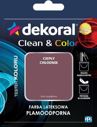 Dekoral Tester Clean&Color Ciepły chłodnik 0,04L