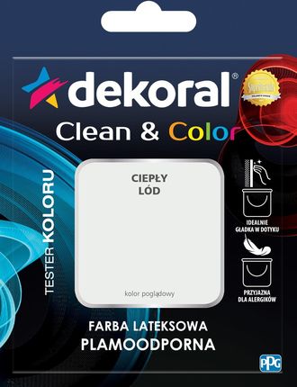 Dekoral Tester Clean&Color Ciepły lód 0,04L