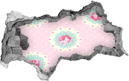 Wallmuralia Naklejka 3D Dziura Na Ścianę Samoprzylepna Róże 95X73Cm Nd-B-111110328