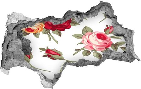 Wallmuralia Naklejka 3D Dziura Na Ścianę Samoprzylepna Róże 95X73Cm Nd-B-116349664