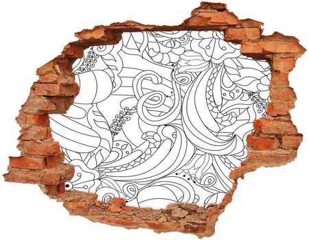Wallmuralia Naklejka 3D Dziura Na Ścianę Ornamenty 90X70Cm Nd-C-100711977