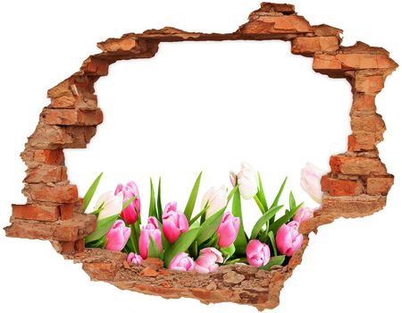 Wallmuralia Samoprzylepna Naklejka Na Ścianę Różowe Tulipany 90X70Cm Nd-C-138798865