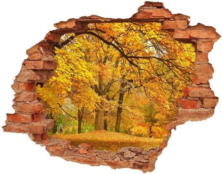 Wallmuralia Dziura 3D W Ścianie Naklejka Jesień W Parku 90X70Cm Nd-C-43414176
