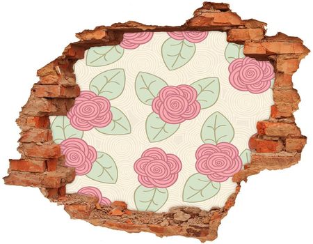 Wallmuralia Naklejka 3D Dziura Na Ścianę Samoprzylepna Róże 90X70Cm Nd-C-51311851