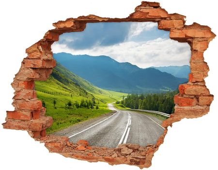 Wallmuralia Dziura 3D W Ścianie Naklejka Droga W Górach 90X70Cm Nd-C-53797565