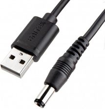 Unitek KABEL ZASILAJĄCY USB WTYK DC 5.5/2.5MM 9V DO WZMACNIACZY (YC4046BK)