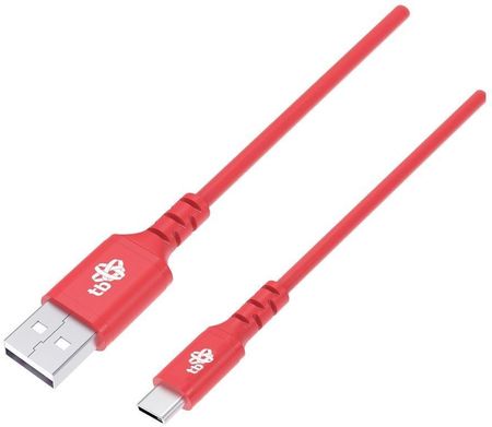 Tb TB KABEL USB-USB C 1M SILIKONOWY CZERWONY (AKTBXKUCMISI10R) (AKTBXKUCMISI10R)