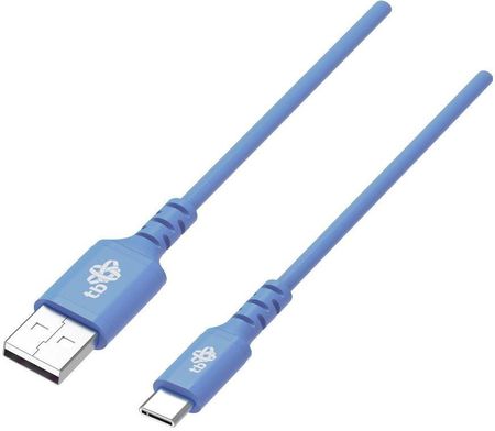 Tb TB KABEL USB-USB C 1M SILIKONOWY NIEBIESKI (AKTBXKUCMISI10N)
