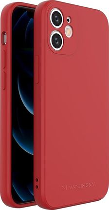 Wozinsky Color Case silikonowe elastyczne wytrzymałe etui iPhone 12 mini czerwony
