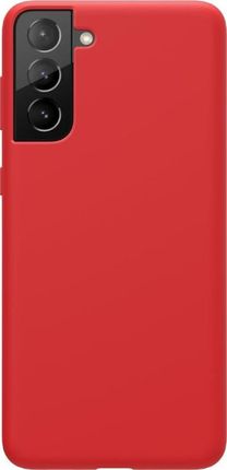 Nillkin Flex Pure Pro Case gumowe elastyczne silikonowe etui pokrowiec Samsung Galaxy S21+ 5G S21 Plus 5G czerwony kompatybilny z MagSafe