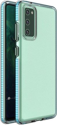 Hurtel Spring Case żelowe etui z kolorową ramką do Xiaomi Redmi K40 Pro+ / K40 Pro / K40 / Poco F3 / Mi 11i jasnoniebieski