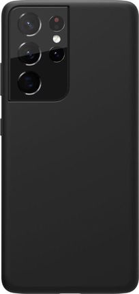 Nillkin Flex Pure Pro Case gumowe elastyczne silikonowe etui pokrowiec Samsung Galaxy S21 Ultra 5G czarny kompatybilny z MagSafe