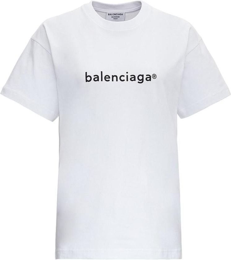 【BALENCIAGA】l Logo T-Shirt Balenciaga logo-tape T-shirt | Black | FARFETCH PL