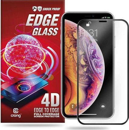 Crong Edge Glass 4D Full Glue Szkło hartowane na cały ekran iPhone 11 Pro Max / iPhone Xs Max