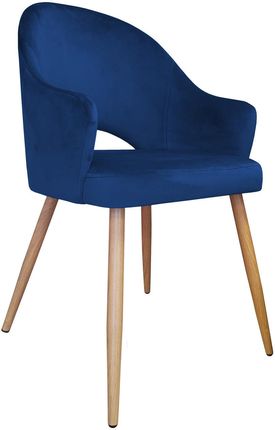 Krzesło Tapicerowane Velvet W Kolorze Granatowym 10196