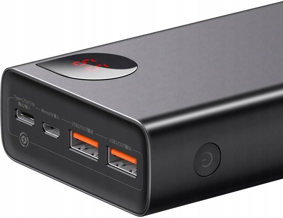 BASEUS Adaman 20000mAh 65W PD QC 4.0 Czarny - zdjęcie 2 BASEUS Adaman 20000mAh 65W PD QC 4.0 Czarny