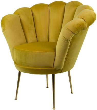 Fotel Cytrynowa Żółcień LUX-3