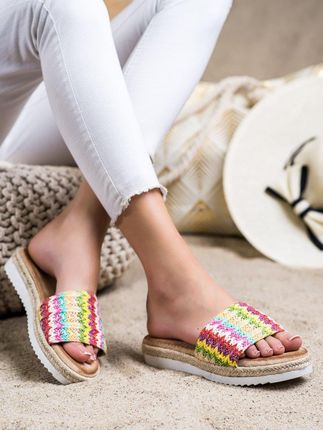 klapki espadryle platforma