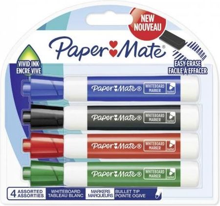 Paper Mate Mate- Zestaw Markerów Suchościerlanych 4Szt