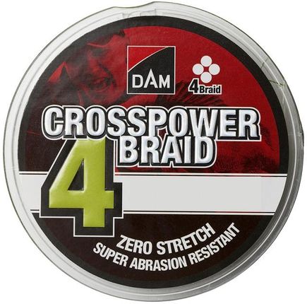 Dam Plecionka Crosspower 4-Braid 0,10Mm/300M Green