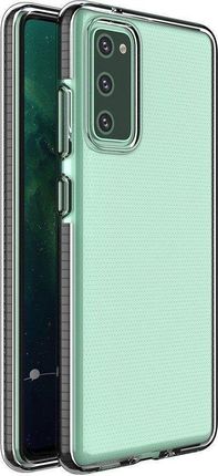 Hurtel Spring Case żelowe etui z kolorową ramką do Samsung Galaxy A12 / Galaxy M12 czarny