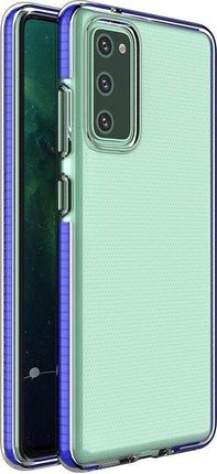 Hurtel Spring Case żelowe etui z kolorową ramką do Xiaomi Mi 10T Pro / Mi 10T ciemnoniebieski