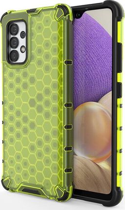 Hurtel Honeycomb pancerny pokrowiec z żelową ramką Samsung Galaxy A32 4G zielony