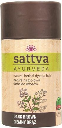 Natural Herbal Dye for Hair naturalna ziołowa farba do włosów Dark Brown 150g