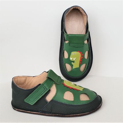 Sandały Dla Dzieci Na Rzepy - Bosa Stopka - Dino