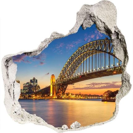 Wallmuralia Dziura 3D W Ścianie Naklejka Panorama Sydney 75x75cm