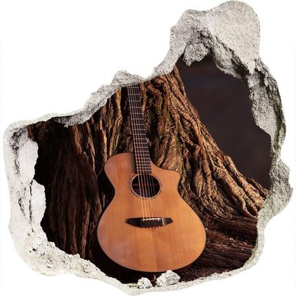 Wallmuralia Fotoobraz Dziura Na Ścianę Gitara Akustyczna 75x75cm