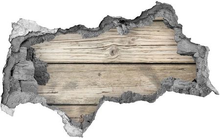 Wallmuralia Fotoobraz Dziura Na Ścianę Drewniane Tło 95x73cm