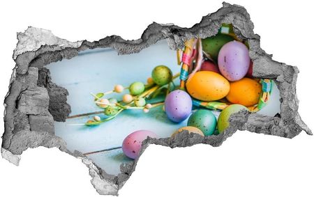 Wallmuralia Samoprzylepna naklejka na ścianę Wielkanocne jajka 95x73cm