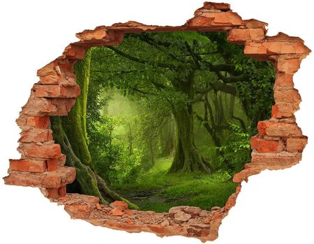 Wallmuralia Dziura 3D W Ścianie Naklejka Tropikalna Dżungla 90x70cm