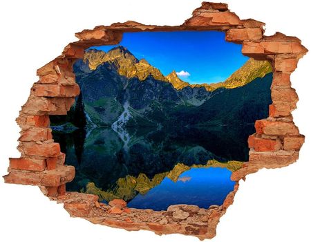 Wallmuralia Dziura 3D W Ścianie Naklejka Cegła Tatry 90x70cm