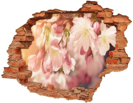 Wallmuralia Samoprzylepna Dziura Na Ścianę Kwiaty Wiśni 90x70cm