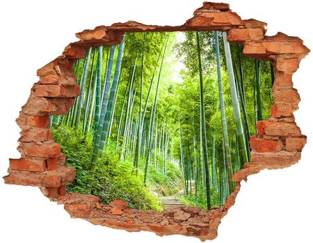 Wallmuralia Naklejka Fototapeta 3D Widok Las Bambusowy 90x70cm