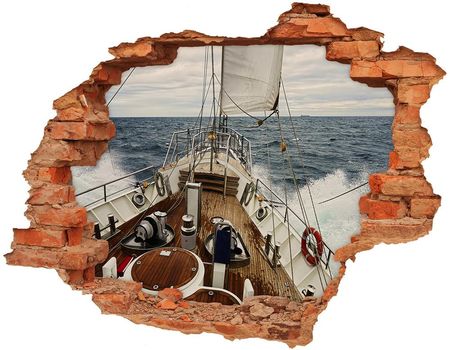 Wallmuralia Foto Zdjęcie Dziura Na Ścianę Żaglówka Na Morzu 90x70cm