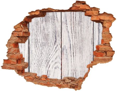 Wallmuralia Fotoobraz Dziura Na Ścianę Drewniana Ściana 90x70cm