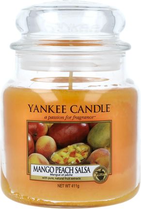 Yankee Candle Mango Peach Salsa Świeca zapachowa 411g 90 h