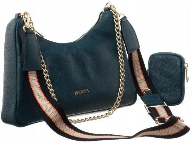 torebka półokrągła na szerokim pasku